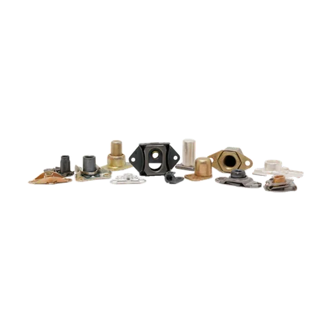 Anchor Nuts: "Anchor nuts, also called nut plates, are self-wrenching, self-locking nuts" (Image: PCC Fasteners, Anchor Nuts product page) Self-locking nutplates (MS21047, MS21059, MS21069, MS21078; rivetless ForceTec): Anchor Nuts: "Anchor nuts, also called nut plates, are self-wrenching, self-locking nuts"